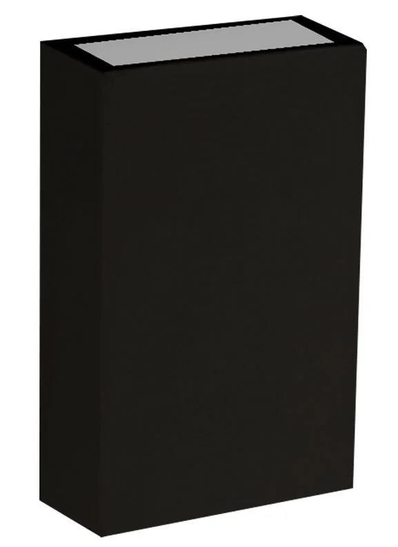 Arandela led 2x2w c/ 02 fachos pt 3000k ip65 fit