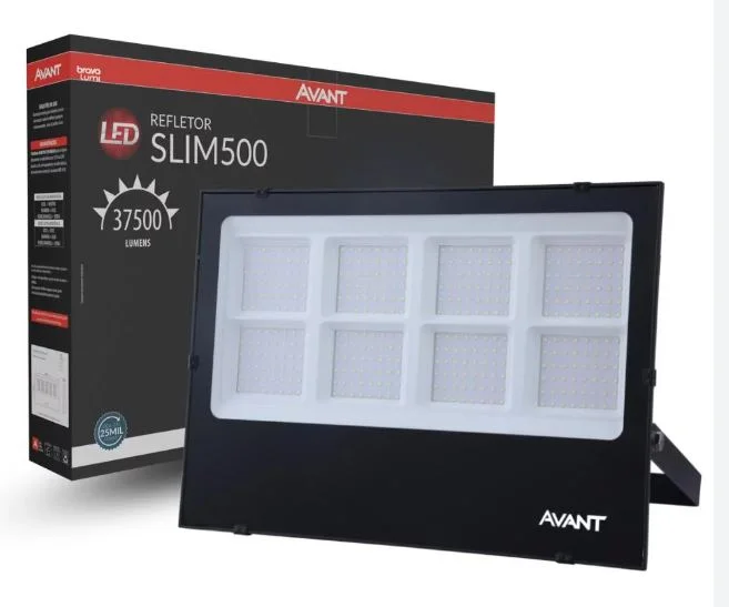 Refletor de led 500w biv quad. branco frio pt