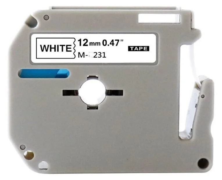 Fita rotuladora 12mm pt/br m231