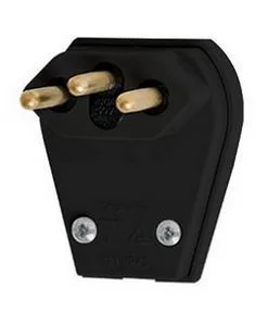 Plug macho 10a 2p+t nbr14136 pt