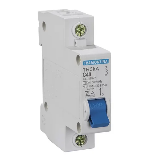 Disjuntor 1x 40a c 3ka 127v - 220v tramontina