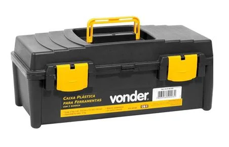 Caixa plastica p/ ferramentas multiuso 17,2cm x 20,0cm x 42,0cm vd4038