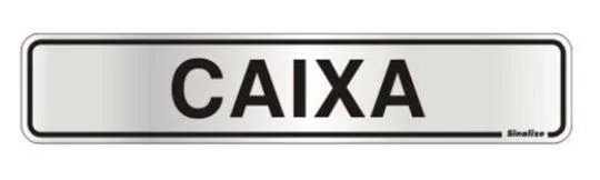 Placa de sinalizacao aluminio caixa 5x25