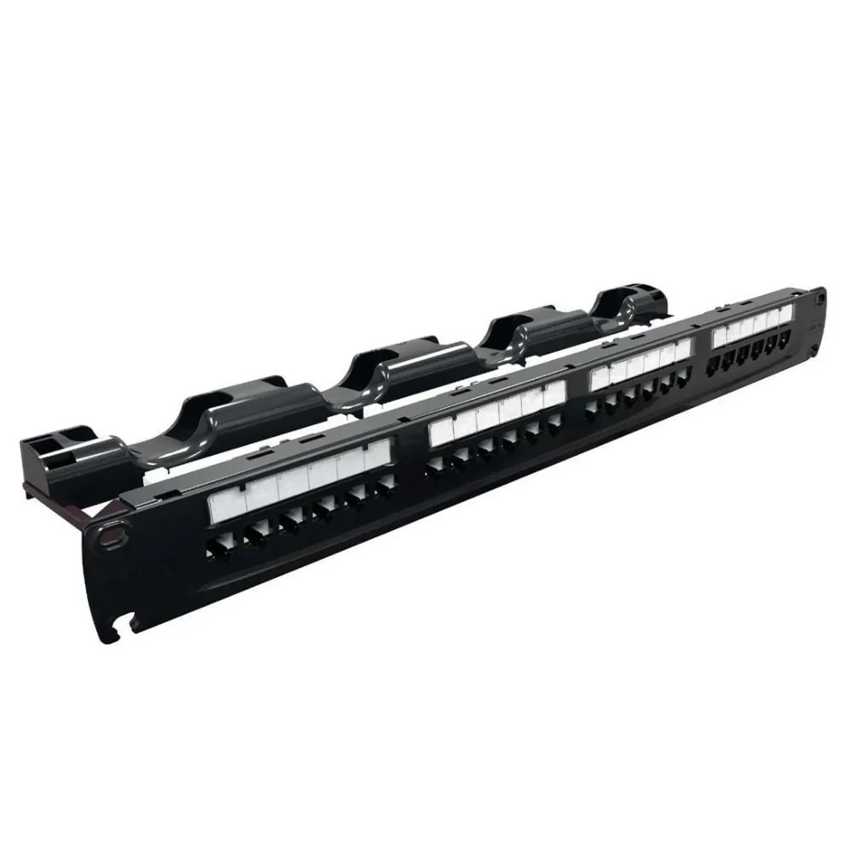 Patch panel 24 portas cat.6 modular multilan t568a/b
