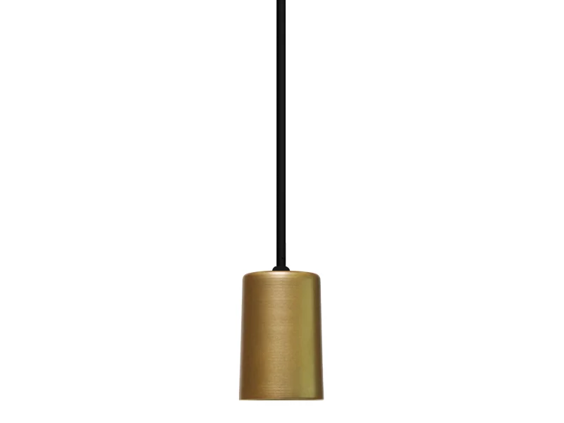 Luminaria pendente 1 lamp. e27 dourado dot metal
