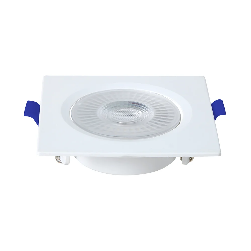 Luminaria spot emb. par 20 8w biv 3000k quad. pt completa