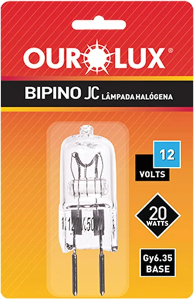 Lampada halogena 12v 20w bipino 8º g4