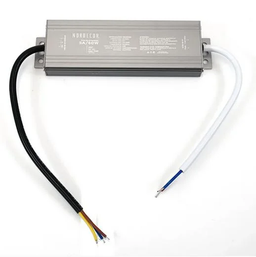 Fonte 12v biv. 5a 60w ip67