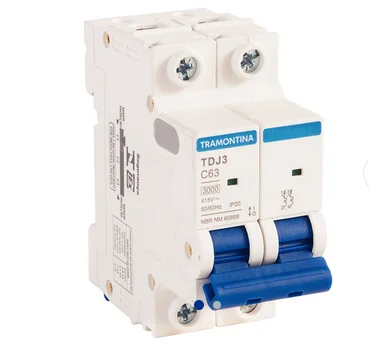 Disjuntor 2x 63a c 3ka 127v - 220v tramontina